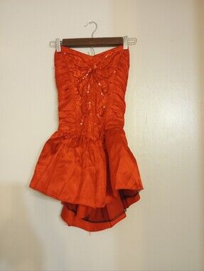The Clothing Warehouse Vintage 1980's Strapless Party/Prom Dress